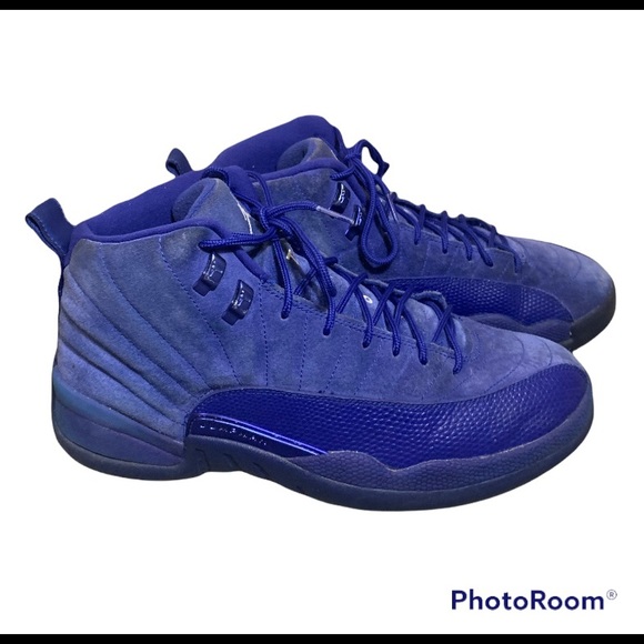 Air Jordan 12 Retro 'Deep Royal' Suede Size 11 Basketball Shoes 130690-400 - Picture 1 of 8
